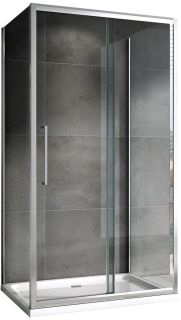 Душевой уголок ABBER Schwarzer Diamant AG30140H-S90-S90 140x90см хром